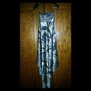 Sateen Scarf Dress. One of a kind
